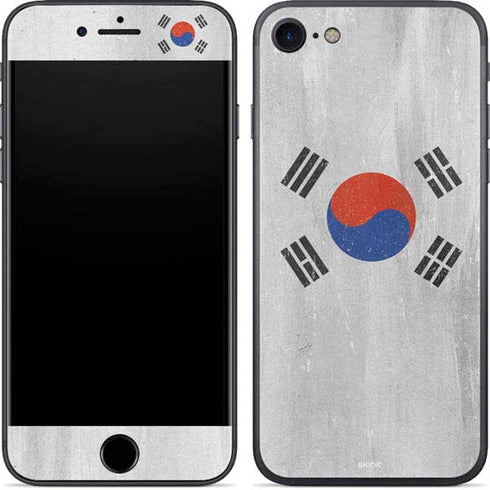 South Korean Flag Distressed iPhone SE (2nd & 3rd Gen) Skin